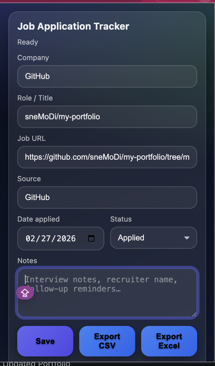 Job Application Tracker